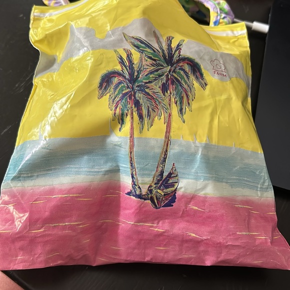 Farm Rio Lemon Dream Ruffle One-Piece Swimsuit Size XS NWT - Picture 10 of 10